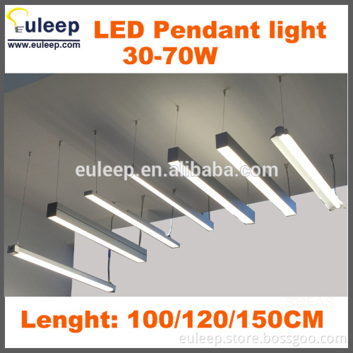 1.2m 2m 2.4m led pendant light,linkable led office lighting, suspended led linear light